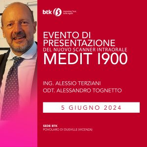 EVENTO DI PRESENTAZIONE del nuovo Scanner Intraorale MEDIT I900