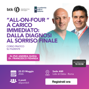 ALL‑ON‑FOUR A CARICO IMMEDIATO: DALLA DIAGNOSI AL SORRISO FINALE
