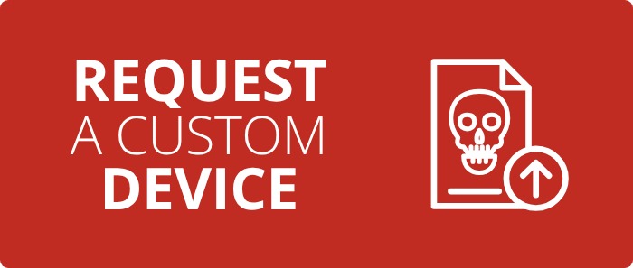 Request a custom device: send a new request or upload patient files (DICOM, STL, prescriptions)